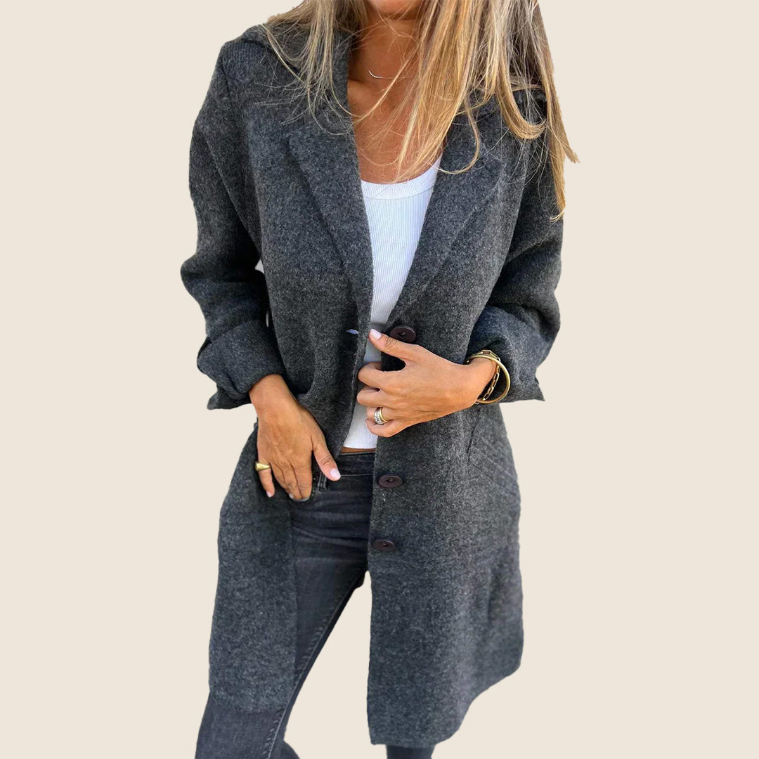Elvy Amsterdam | Casual Monopette Jas met Revers