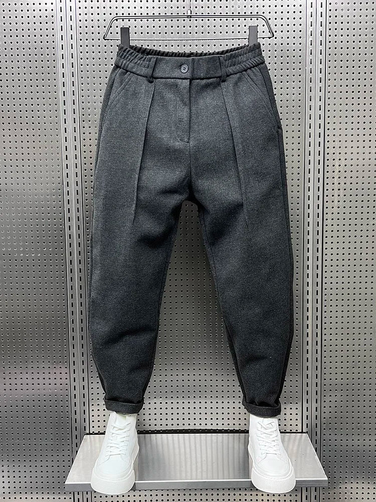 Kurt - Elegante gemêleerde broek 