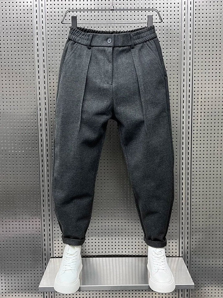 Kurt - Elegante gemêleerde broek 