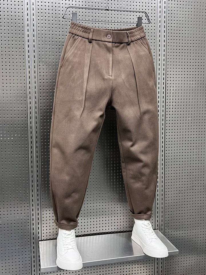 Kurt - Elegante gemêleerde broek 