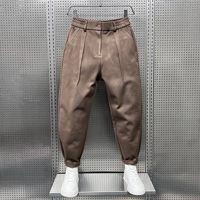 Kurt - Elegante gemêleerde broek 