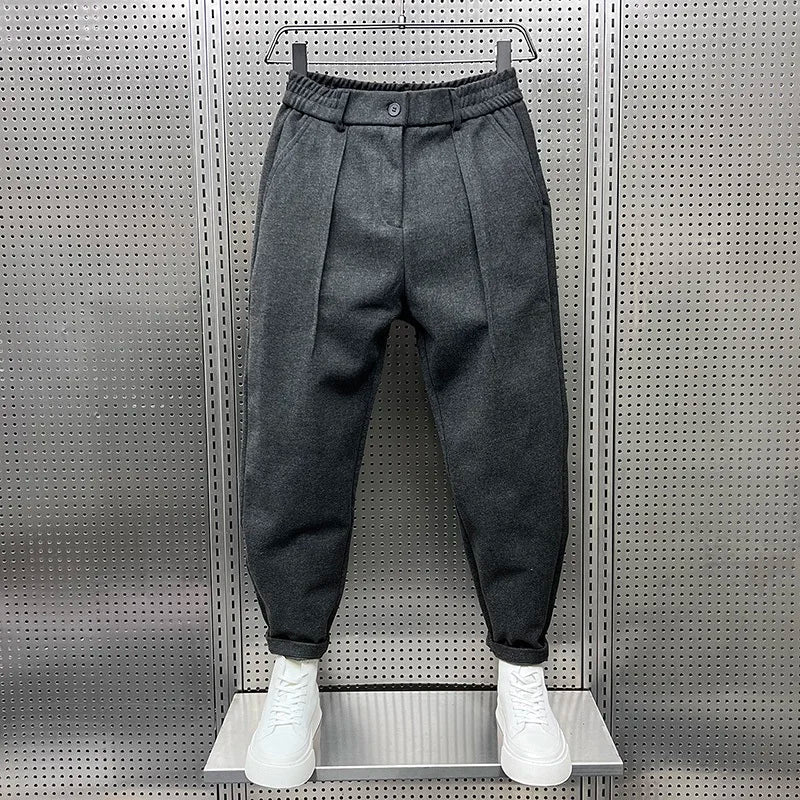 Kurt - Elegante gemêleerde broek 