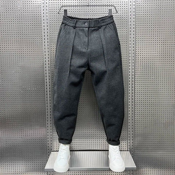 Kurt - Elegante gemêleerde broek 