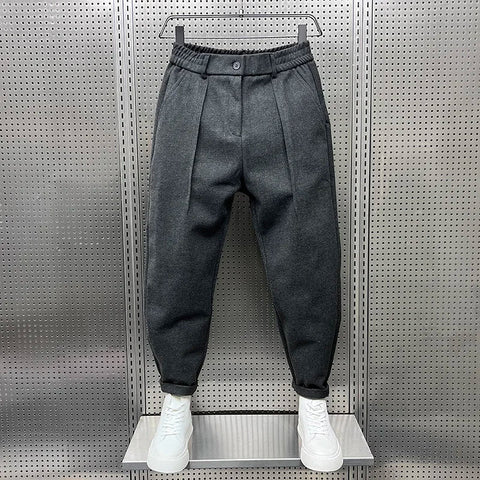 Kurt - Elegante gemêleerde broek 