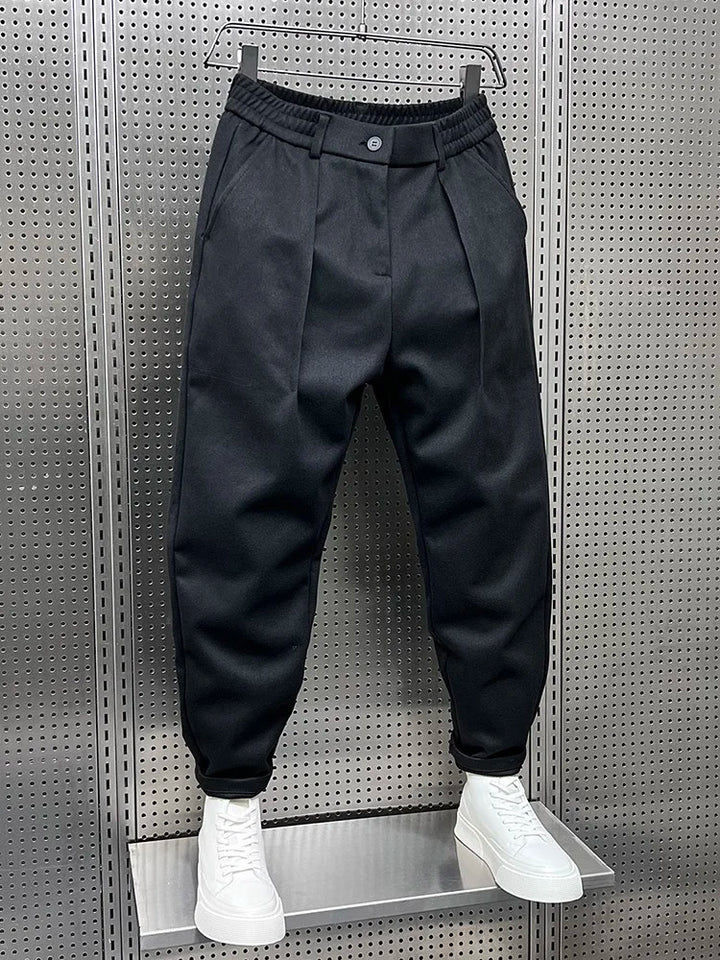 Kurt - Elegante gemêleerde broek 