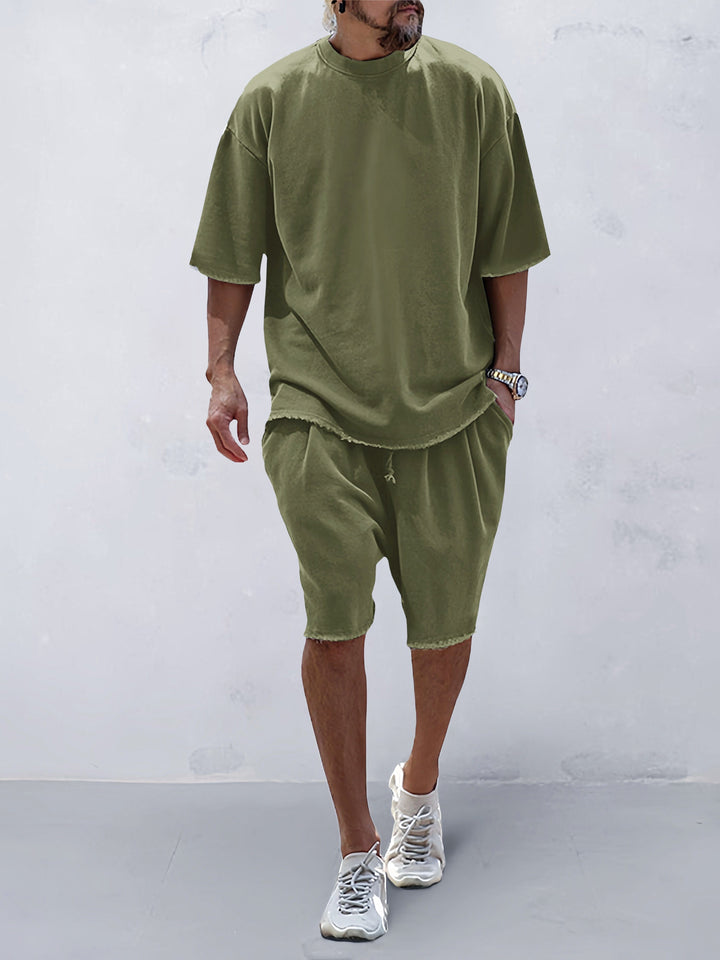 CASUAL LOOSE FIT EENVOUDIGE SPORTSET 