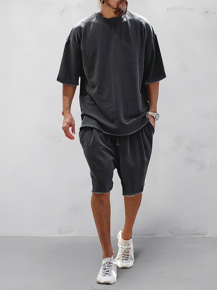 CASUAL LOOSE FIT EENVOUDIGE SPORTSET 