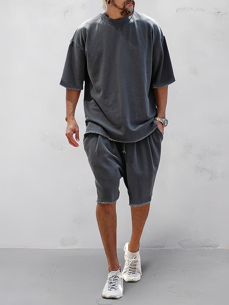 CASUAL LOOSE FIT EENVOUDIGE SPORTSET 