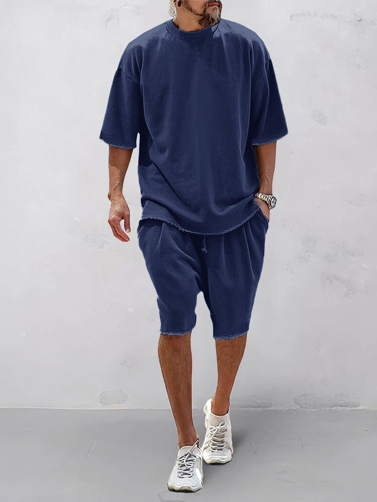 CASUAL LOOSE FIT EENVOUDIGE SPORTSET 