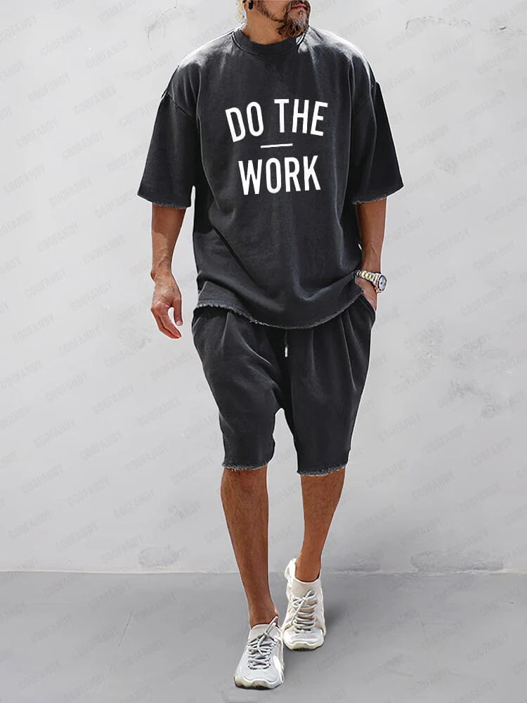 CASUAL LOOSE FIT EENVOUDIGE SPORTSET 