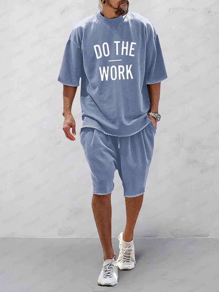 CASUAL LOOSE FIT EENVOUDIGE SPORTSET 