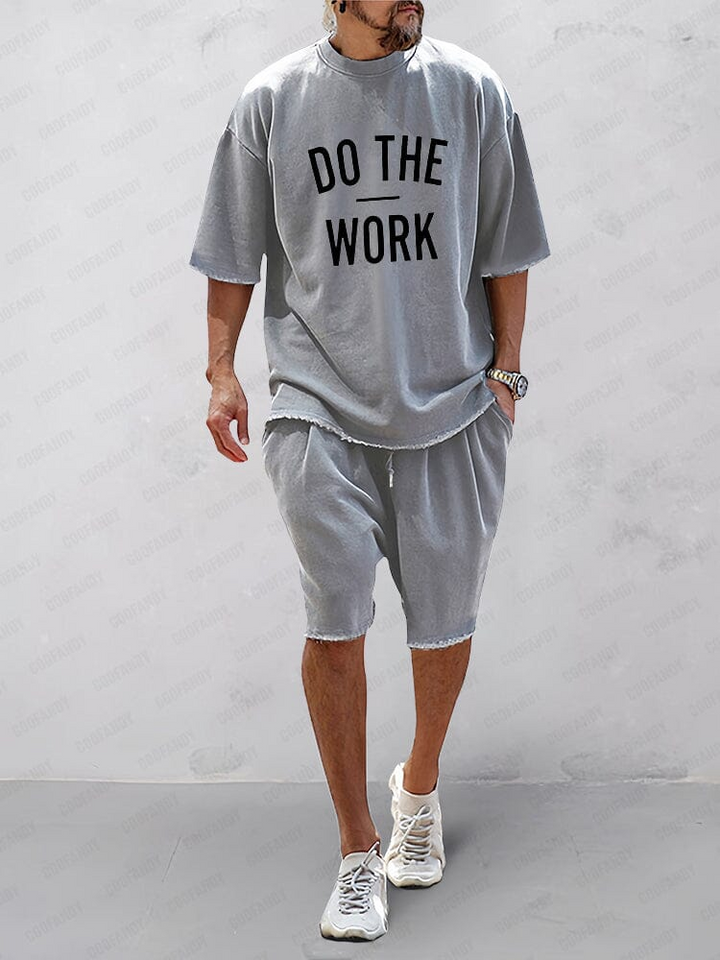 CASUAL LOOSE FIT EENVOUDIGE SPORTSET 