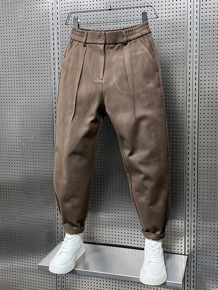 Kurt - Elegante gemêleerde broek 
