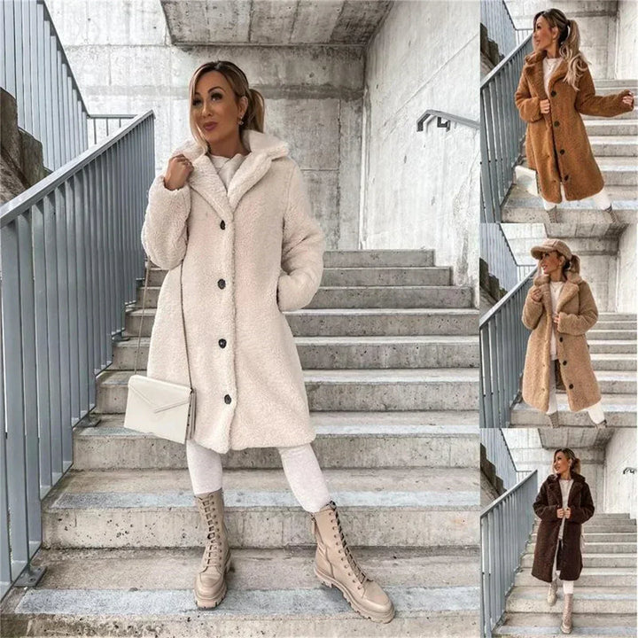 Monica - Stijlvolle Teddy Mantel