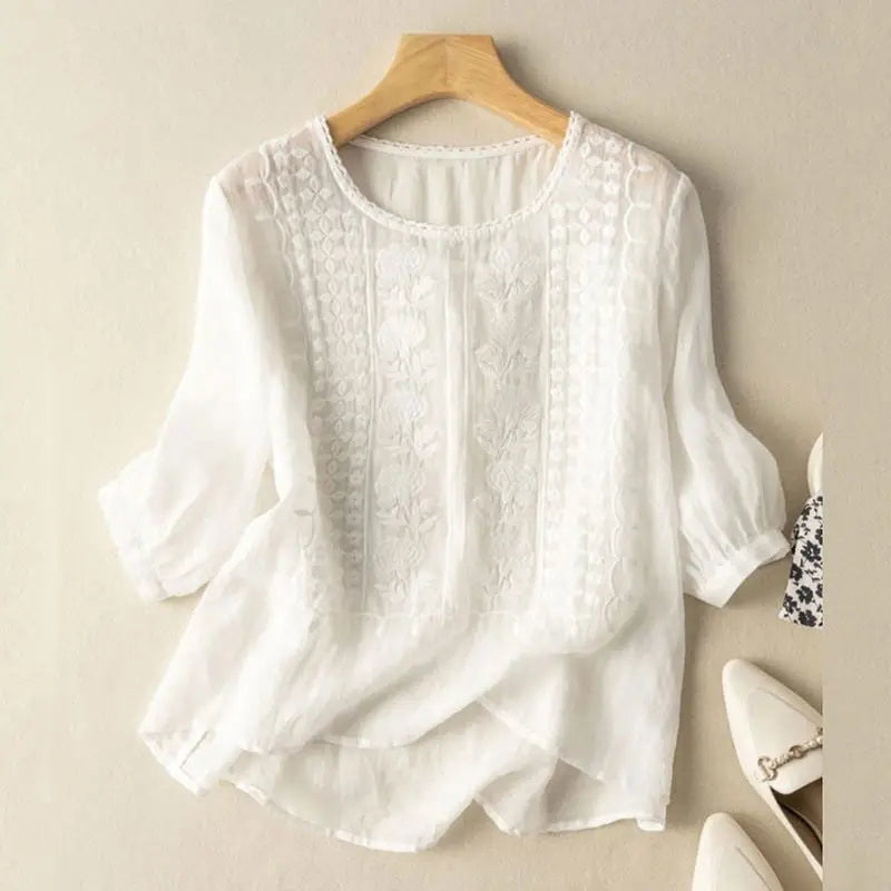 Alora™ Klassieke Bloemenblouse