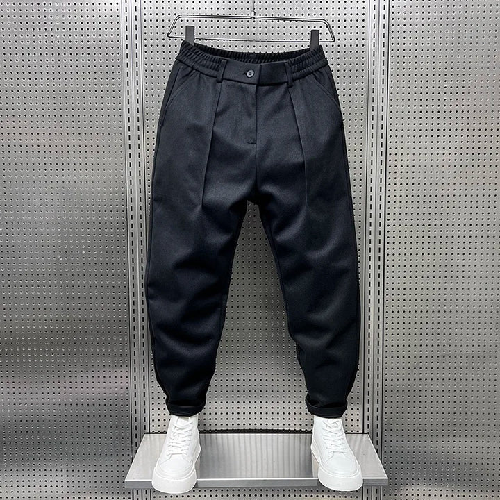 Kurt - Elegante gemêleerde broek 