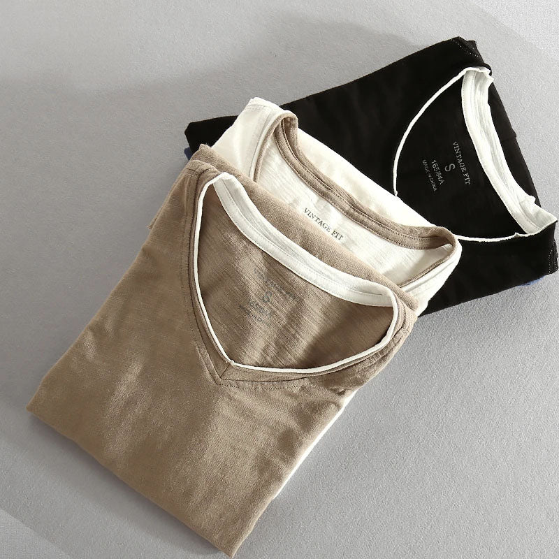 Riku Katoenen Langemouwen Shirt