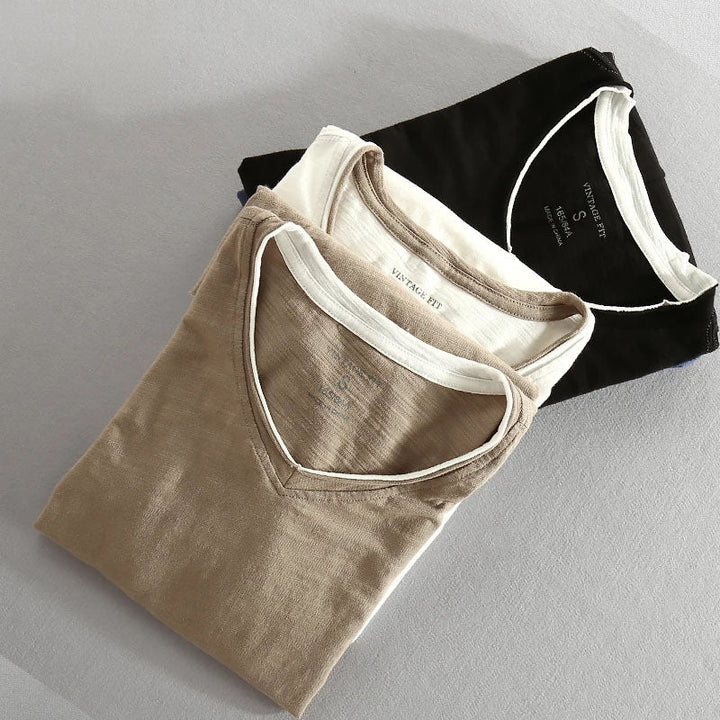 Riku Katoenen Langemouwen Shirt