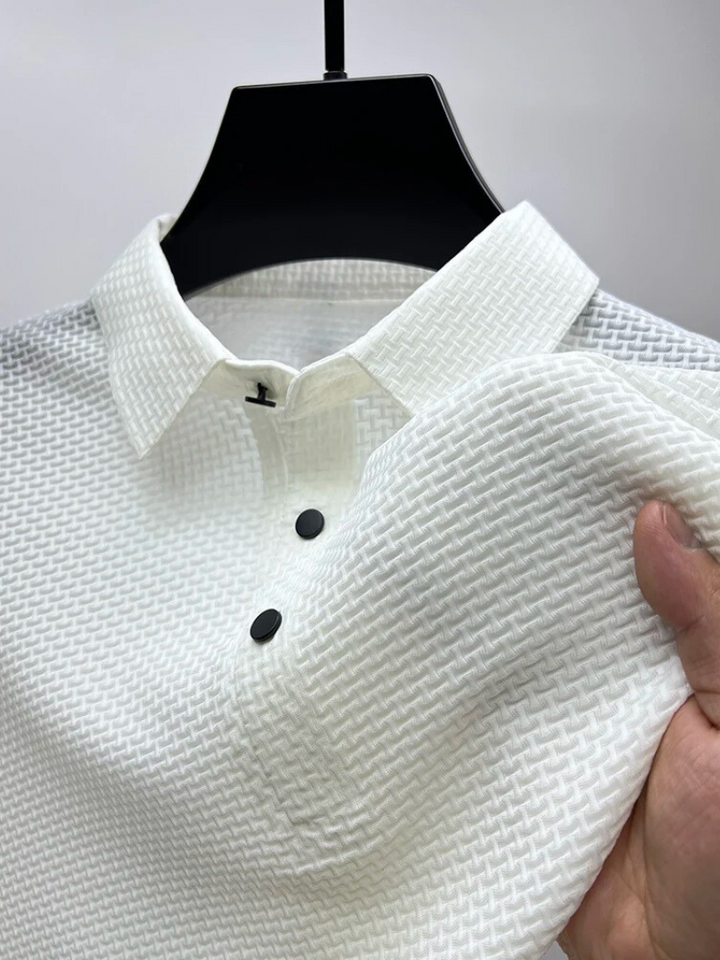 Fiero: Klassiek geweven poloshirt 