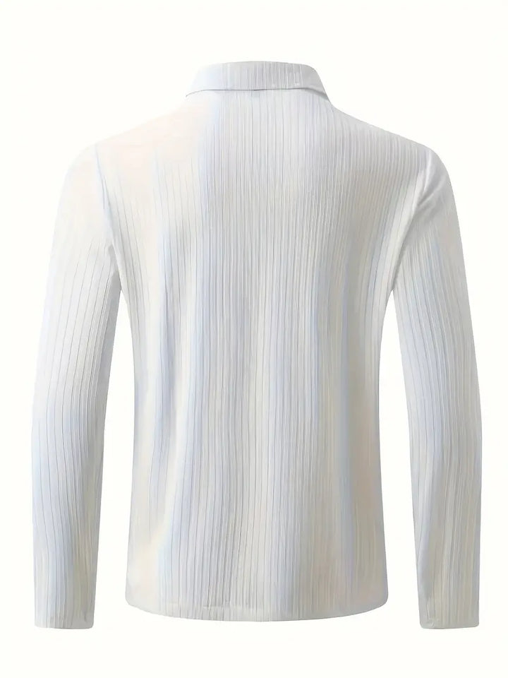 Fascino: Muscle Fit-pullover met halve rits 