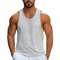 Heren Zomer aangenaam En Comfortabel Polka Dot Gedrukt Katoenen Tanktop MTA2683E2P