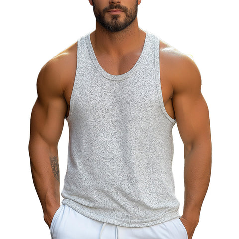 Heren Zomer aangenaam En Comfortabel Polka Dot Gedrukt Katoenen Tanktop MTA2683E2P