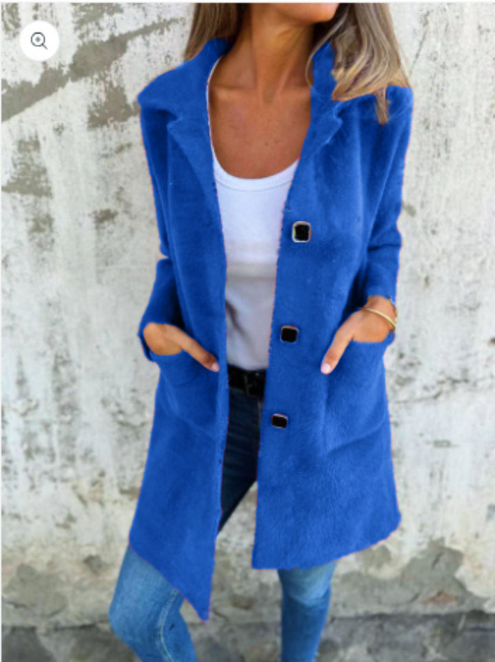 Elodie - Stijlvolle Mantel met Revers