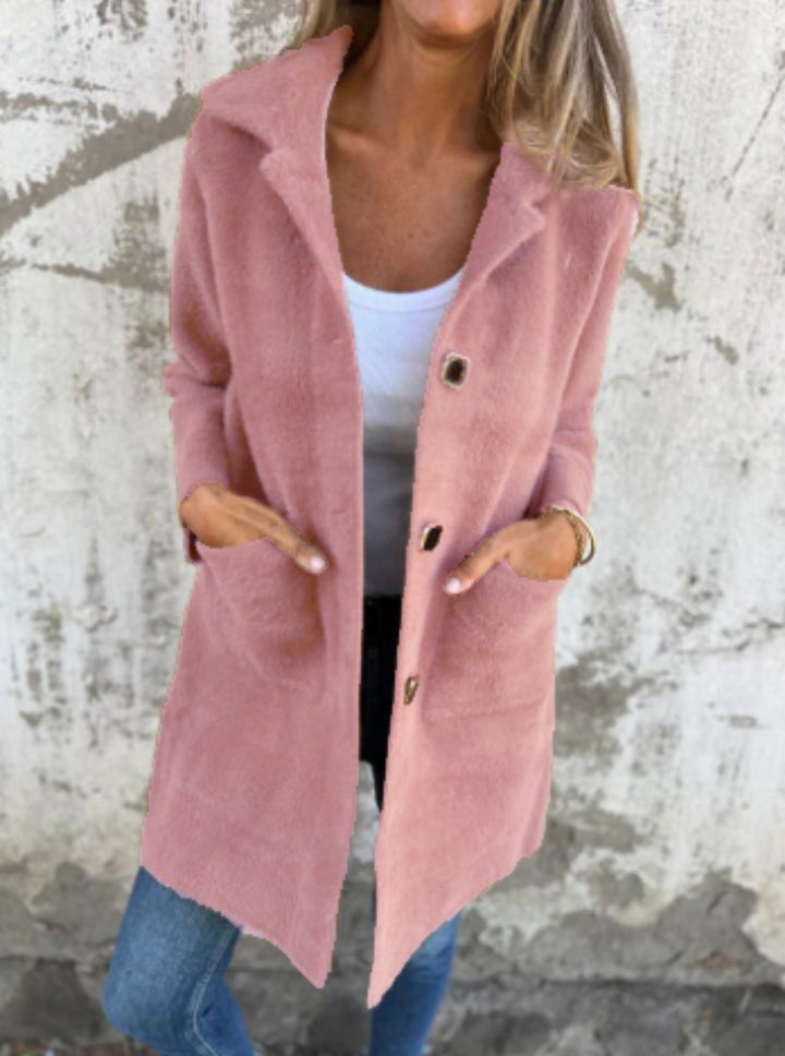 Elodie - Stijlvolle Mantel met Revers