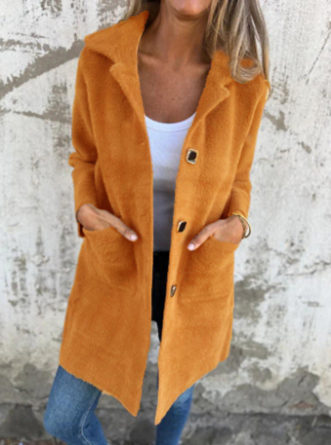Elodie - Stijlvolle Mantel met Revers