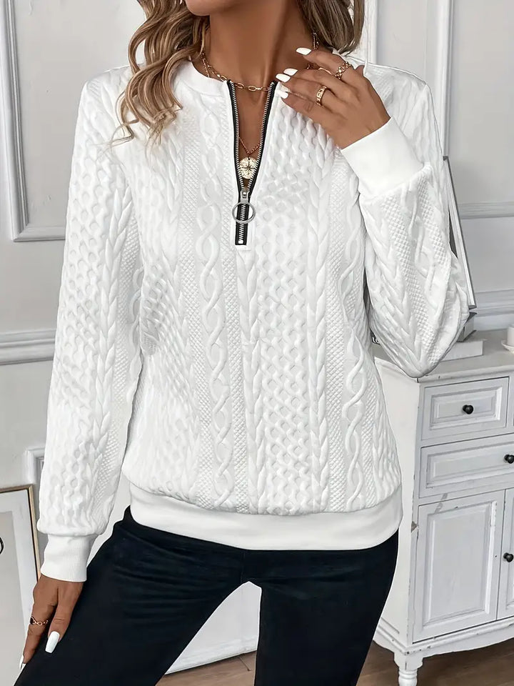 Janine™ | Trui met rits