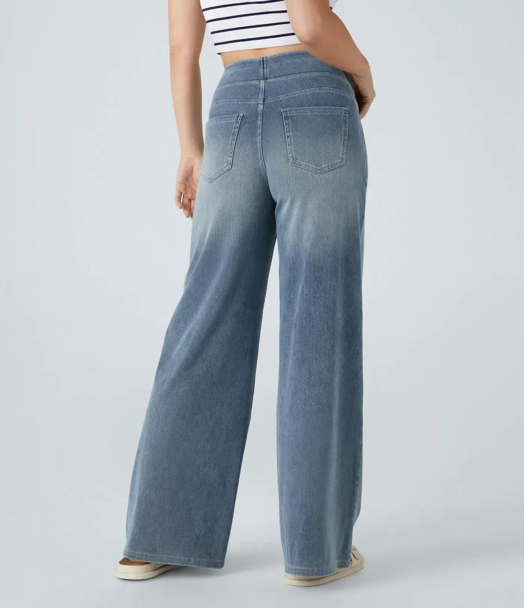 Eva | Comfortabele & Elastische Broek Met Hoge Taille