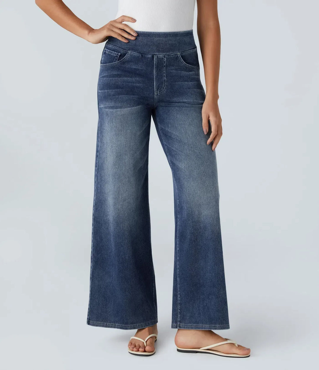 Eva | Comfortabele & Elastische Broek Met Hoge Taille