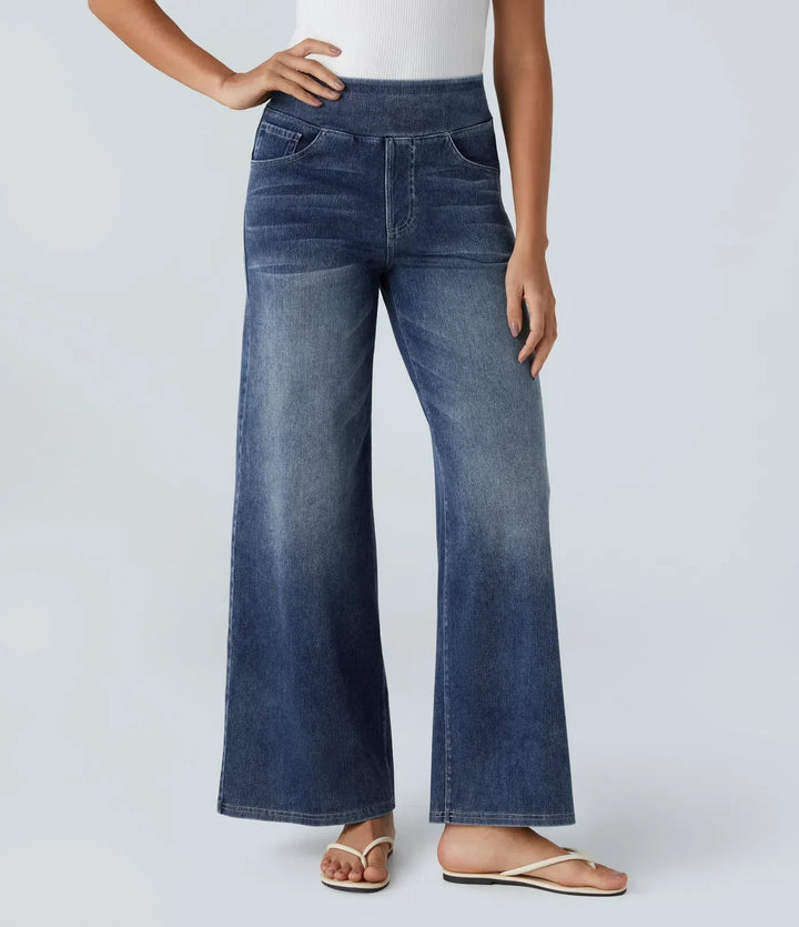 Eva | Comfortabele & Elastische Broek Met Hoge Taille