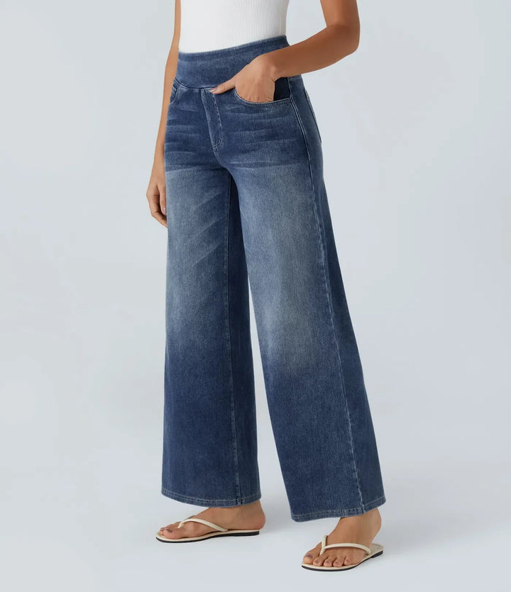 Eva | Comfortabele & Elastische Broek Met Hoge Taille