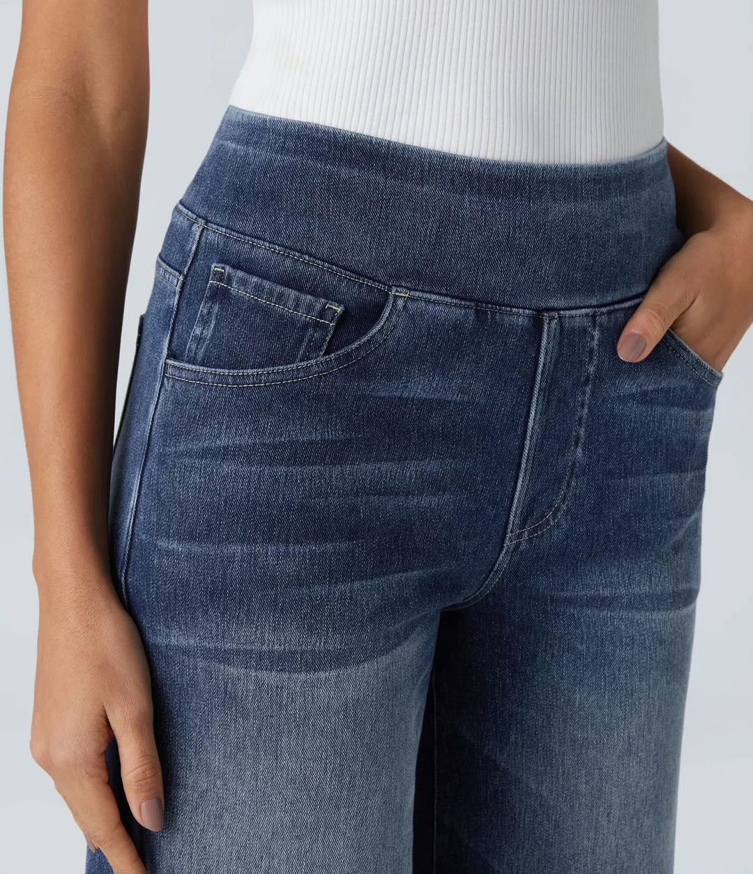 Eva | Comfortabele & Elastische Broek Met Hoge Taille