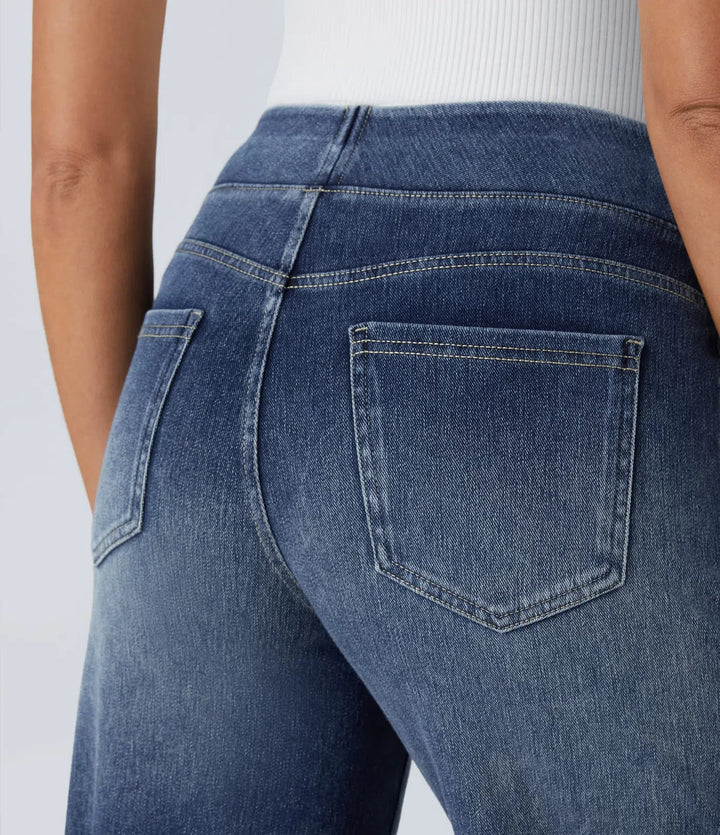 Eva | Comfortabele & Elastische Broek Met Hoge Taille