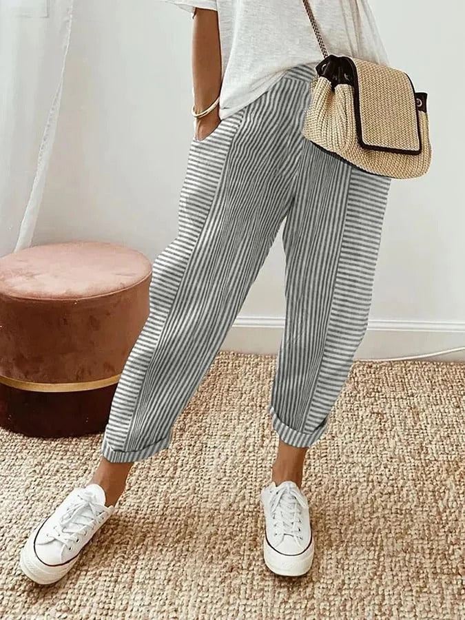 Lore Gestreepte Broek 