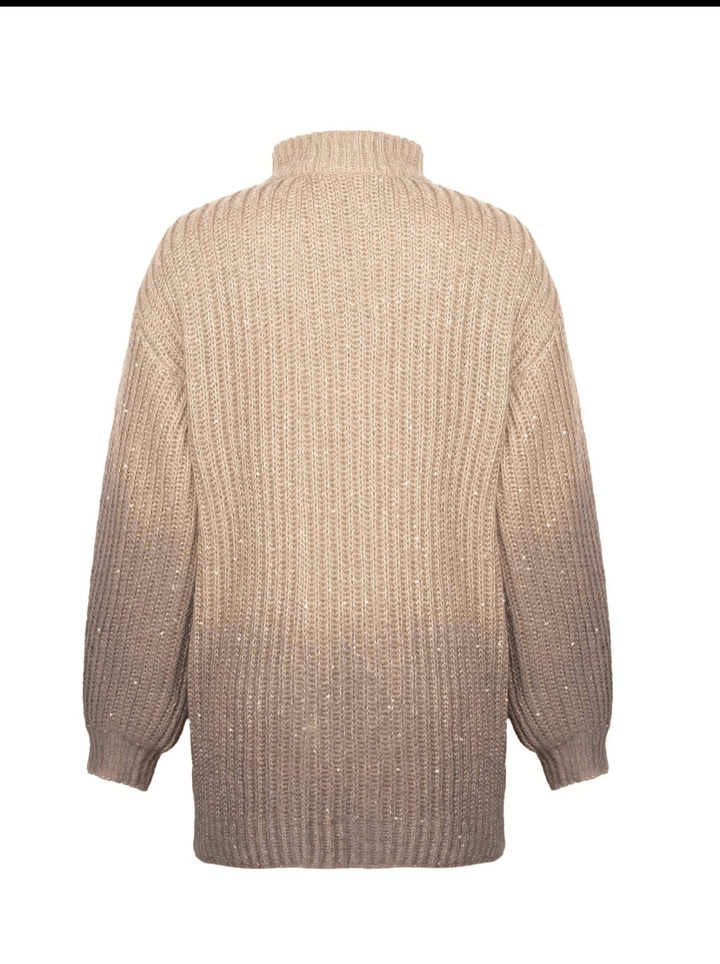 Glamoureus Gebreid Vest met Rits