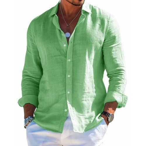 Heren Katoenen en Linnen Casual Effen Kleur Colbert 31793795X