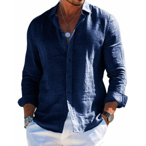 Heren Katoenen en Linnen Casual Effen Kleur Colbert 31793795X