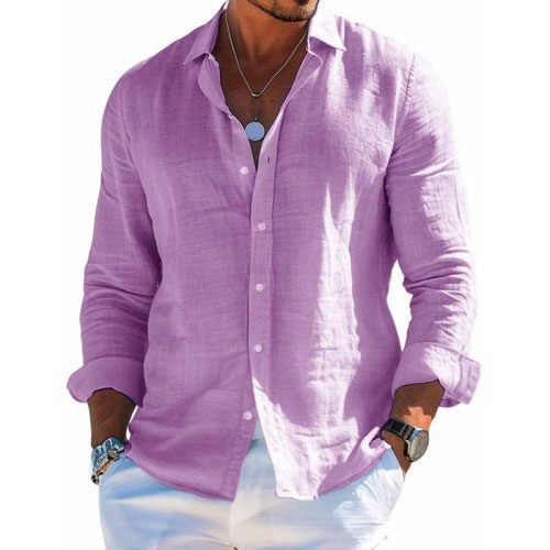 Heren Katoenen en Linnen Casual Effen Kleur Colbert 31793795X