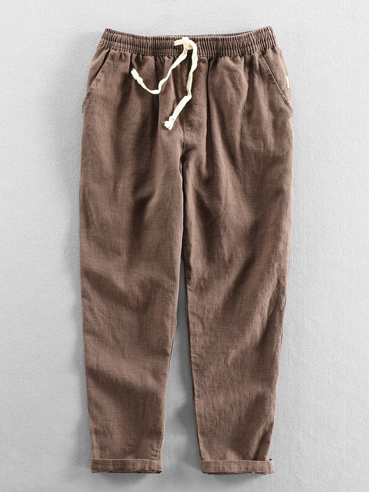 Linnen Katoen Mix Cropped Broek