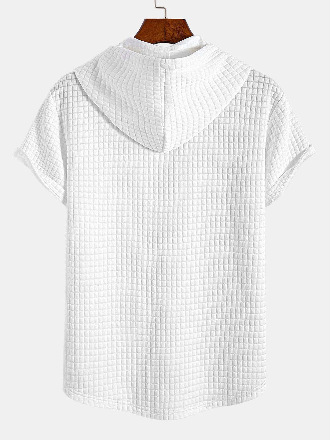 Wafel Kap T-Shirt met Boogzoom