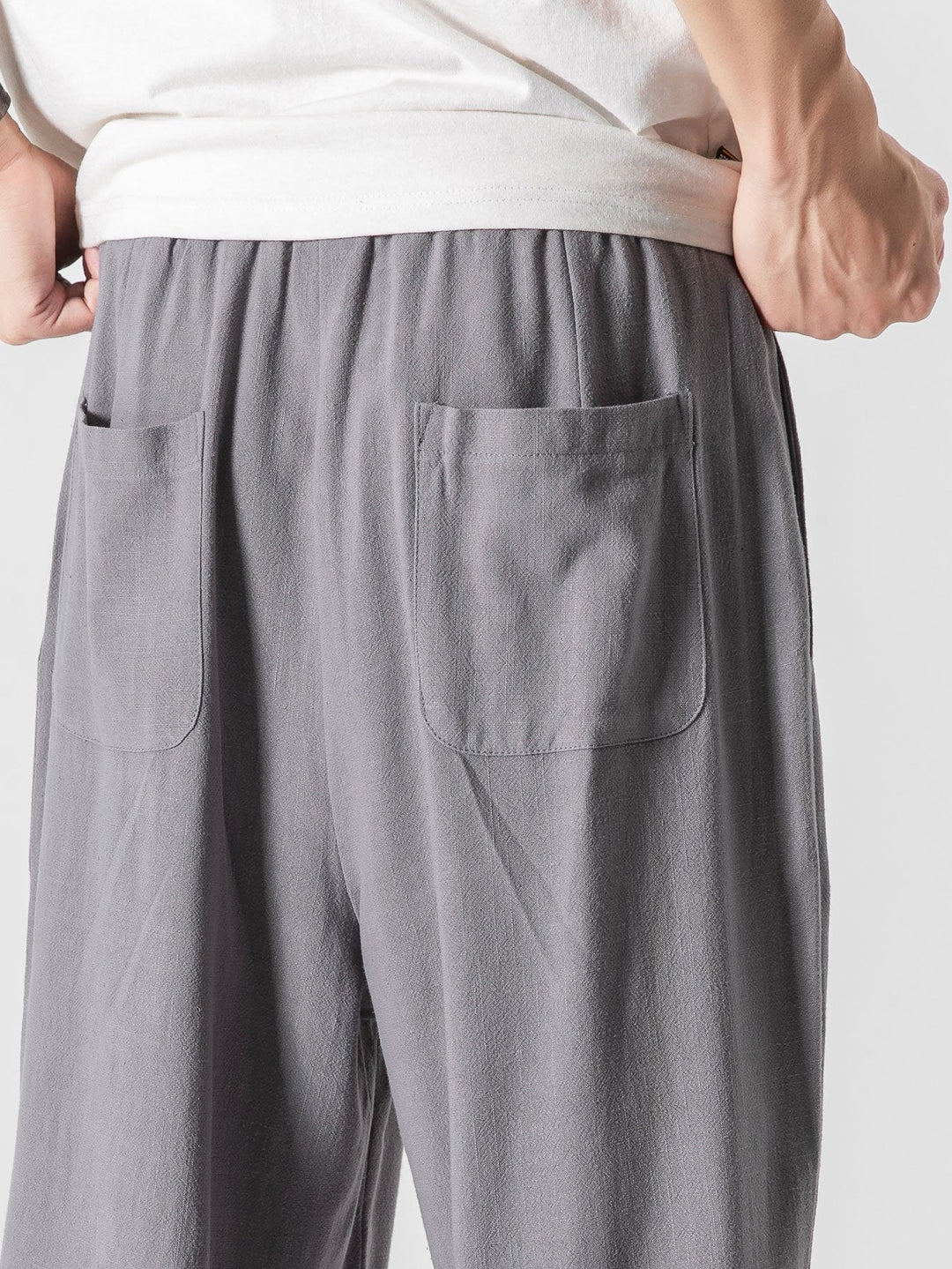 Linnen En Katoen Blend Relax Fit Wijde Pantalon