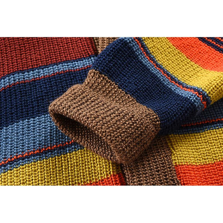 Heren Colorblock Lapel Sweater Jacket 02918584X