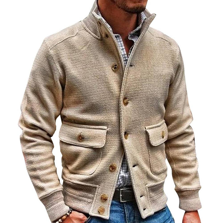 Heren Standkraag Effen Kleur Jas 35479294X