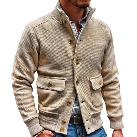 Heren Standkraag Effen Kleur Jas 35479294X