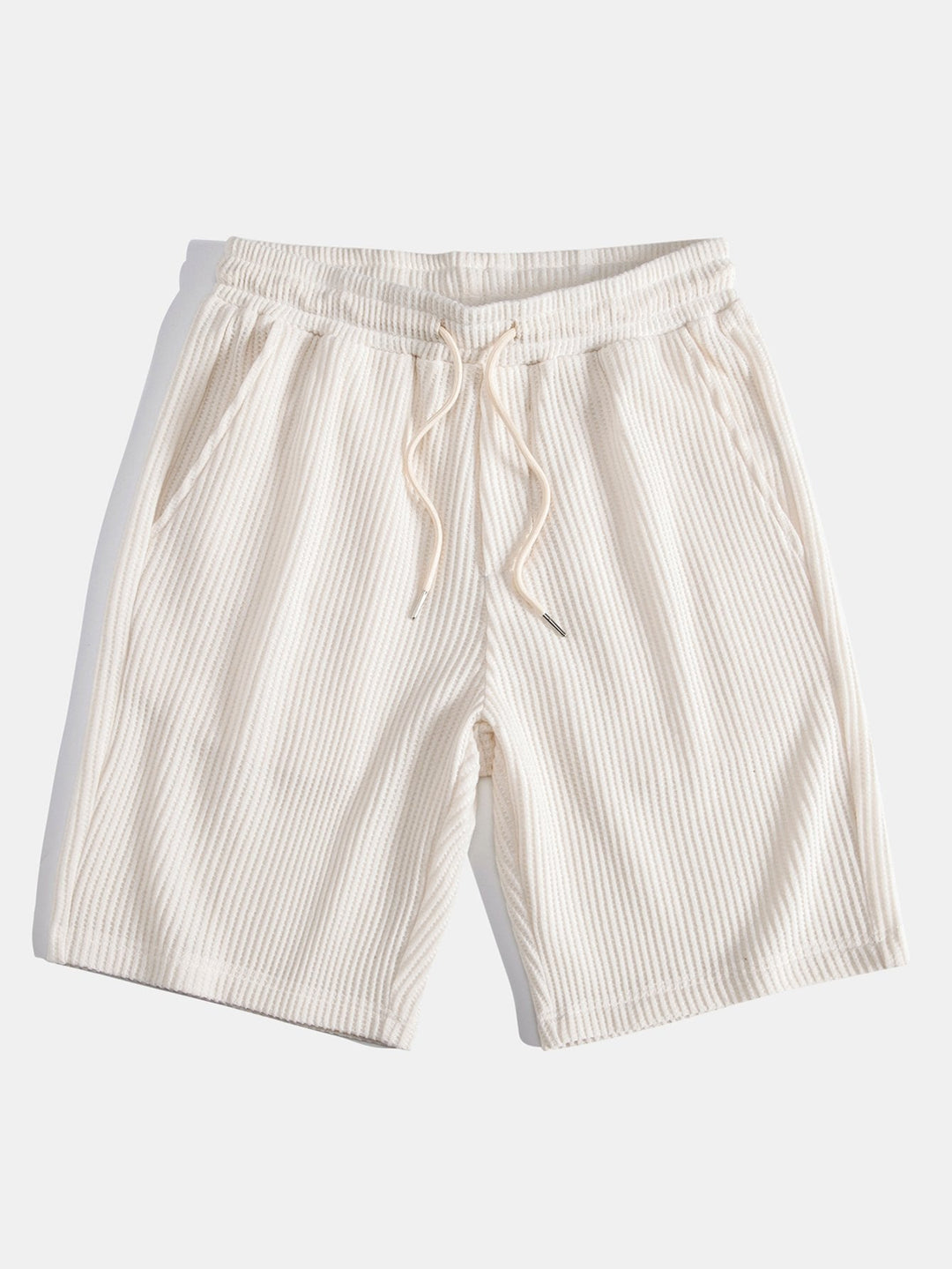 Wafel Johnny Kraag Polo Met Zak & Trekoord Gebreide Wafel Shorts