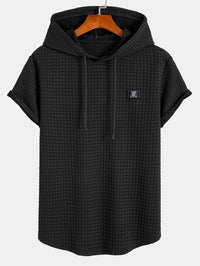 Wafel Kap T-Shirt met Boogzoom