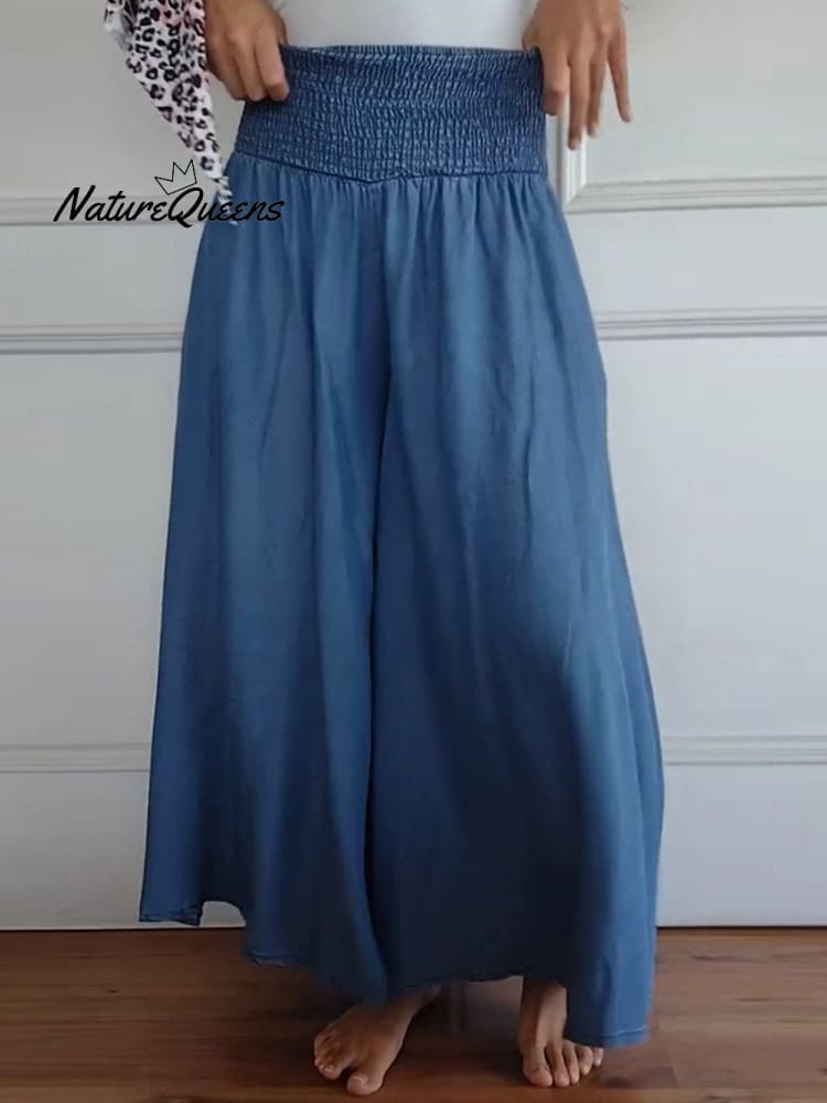 Vrouwen Katoenen Brede Pantalons 